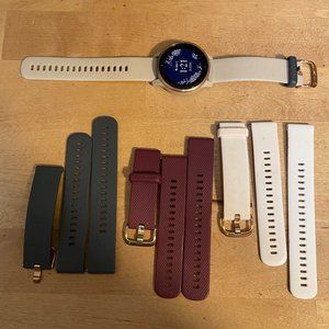 Garmin Venu 2S Rose Gold Tan Band with 3 additional band colors